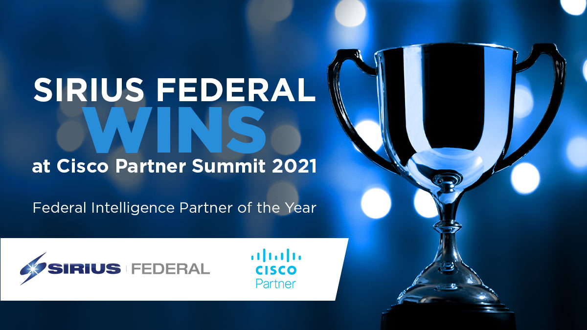 We’re honored to have been named Federal Intelligence Partner of the Year at <a href="/Cisco/">Cisco</a>'s #PartnerSummitDigital! Read more about the award here: okt.to/20wK5r