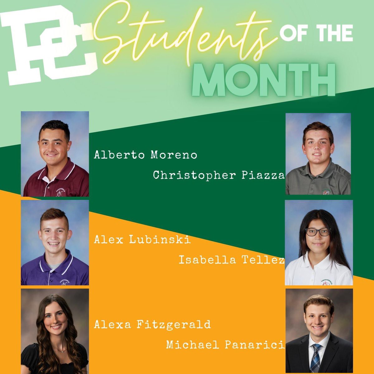 PCHS_Celtics's tweet photo. Dr. John Harper, Principal of Providence Catholic High School, is pleased to announce the school’s “Students of the Month” for October.

https://t.co/JcXS1vrjZq https://t.co/A5reVja4kP
