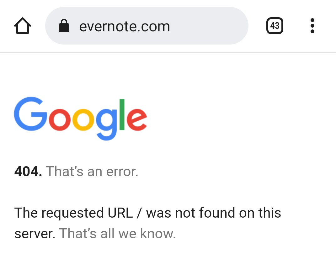 danieldmu's tweet photo. @afonsolima @evernote #evernotedown https://t.co/YufQRxoxkz