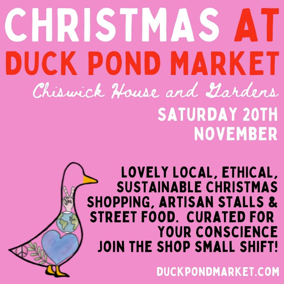 I'll be back at beautiful Chiswick House on Saturday with my first Christmassy stall of the season 🎄🎅🎁
So much stock so a huge choice of pretty pieces to choose from!
<a href="/duckpondmarket/">Duck Pond Market</a> @Chiswick_House <a href="/chiswicklife/">chiswicklife</a> <a href="/chiswickbuzz/">chiswickbuzz.net</a> <a href="/ChiswickW4/">ChiswickW4.com</a> <a href="/TheChiswickCal/">The Chiswick Calendar</a>