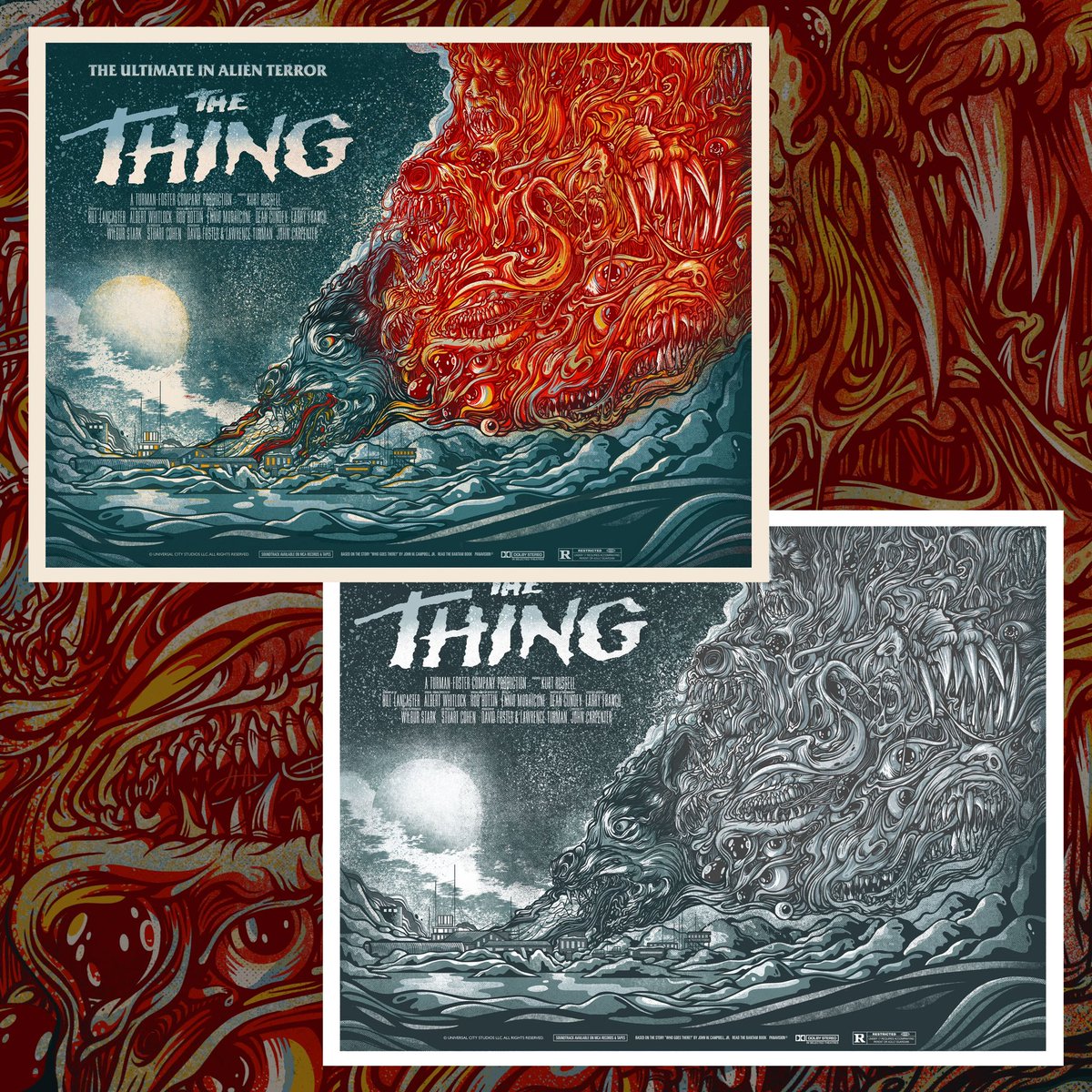 VicePressNews's tweet photo. Available now - The Thing by @DrewMillward and Jaws by @a_swainson 

https://t.co/QlAiuPYpTZ https://t.co/GtYDjvHVs7