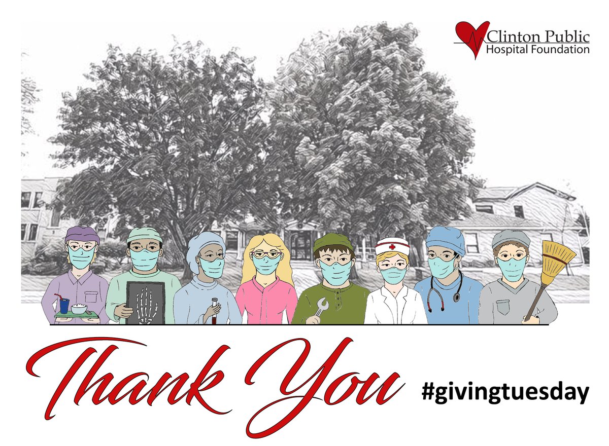 The Clinton Public Hospital Foundation Board of Directors and staff are truly grateful for both the support of our donors and volunteers, as well as for the wonderful staff team at CPH!  Thank you!!!
#thankful #GivingTuesdayCA #givingtuesday2021