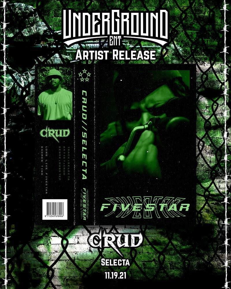 undrgrndent_'s tweet photo. Artist Release:
@CrudDubz - Selecta ⭐️
Out on 11/19 https://t.co/2hw633EXPx