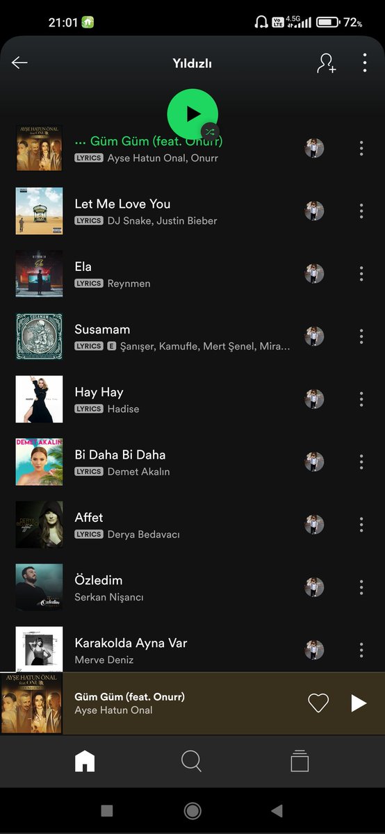 #Spotify bu listeme daha fazla dayanamadı ve çöktü, sende haklısın be reis