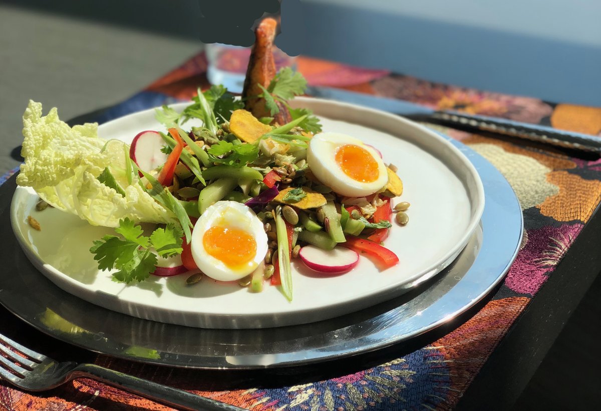 Nouveau Nicoise with Smoked Albacore, Duck Egg, Green Goddess Roasted Olive Rosemary Vinaigrette.
Veggies courtesy Vitruvian Farms.

chefscotty.com
indulchi.com

#chefscottywagner #indulchicatering  #weddingcatering #madisoncatering #indulchi #weddingfood