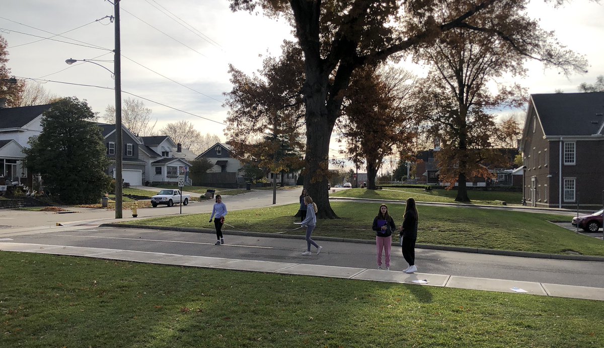 Today we measured some really tall things outdoors using our newly learned trig ratios. It was🥶🥶🥶🥶🥶 , but they were troopers!