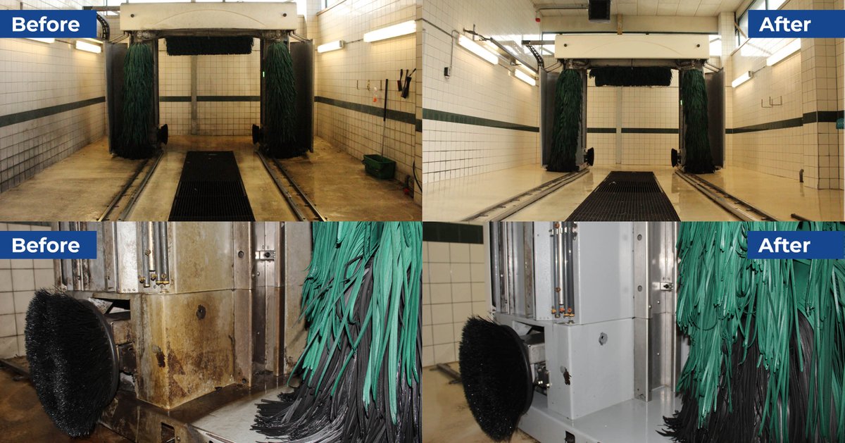SchoneWasstraat's tweet photo. De wasstraat van Kimman in Amsterdam was toe aan een grondige schoonmaak. De klant had alleen geen vertrouwen dat deze schoon zou worden. 🤨

Daarom hadden wij een weddenschap gesloten: geen factuur als de boel niet schoon werd! 🤝

Het resultaat spreekt voor zich! 😍 https://t.co/phvK0I6DN4