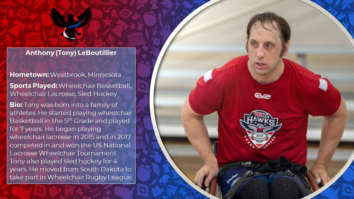USAWhRL's tweet image. Today the USA WhRL National team would like to introduce, Tony!  Photos by: @relyksmedia 😁 📸#USAWhRL #TeamUSAWhRL #RugbyLeague #WheelchairRL #WheelchairRugbyLeague #rlwc2021 #wheelchairsport #Wheelchairathlete #adaptivesport  #AdaptiveAthletes