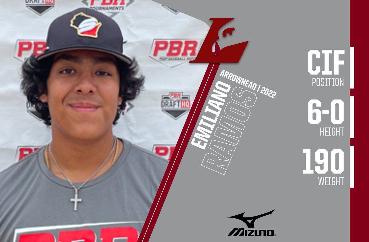 PrepBaseballWI's tweet photo. CIF Emiliano Ramos (Arrowhead) commits to Wisconsin-La Crosse. 

Ramos debuted on our state's 2022 rankings in a recent update, currently slotted at No. 85 overall. 

👤PROFILE: https://t.co/WuAFPcLW4h https://t.co/TULxnNcU7p
