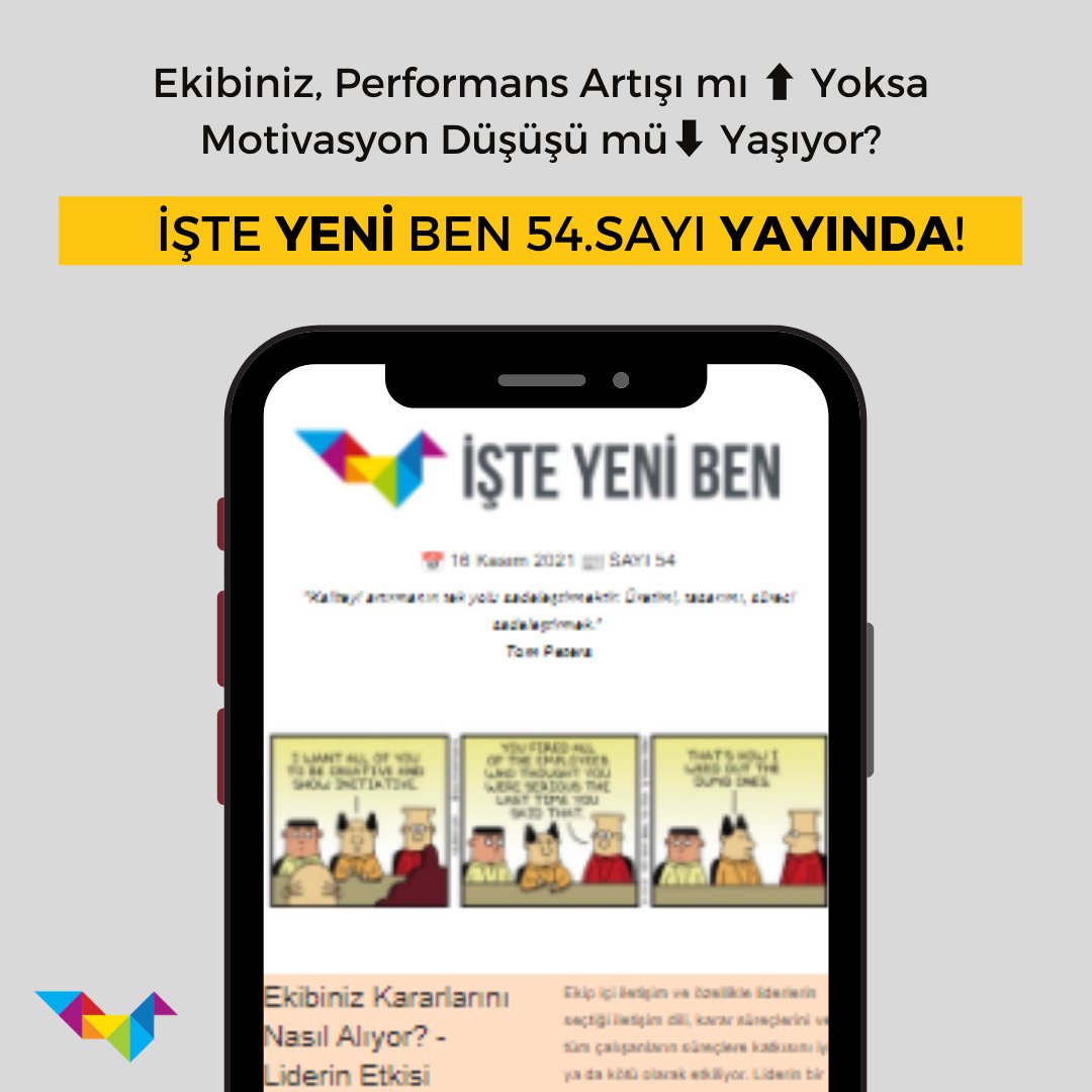 Bir yönetici, takım arkadaşlarının üretkenlik ve performansını yükseltebilir mi?  
İşte Yeni Ben 54.sayıda çok daha fazlası sizleri bekliyor.
👉 Bültene ücretsiz abone olmak için; zcu.io/EczR 

#bülten #ekip #motivasyon #engageandgrow #üretkenlik #engageandgrowturkey