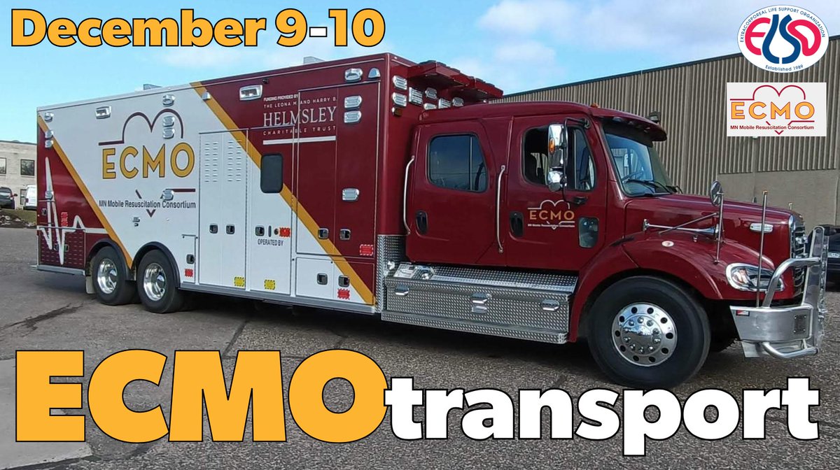 ELSOOrg's tweet photo. #ECMO Transport virtual workshop
🗓 Dec 9-10
@ELSOOrg is excited to partner with @UMNews &amp; Center for Resuscitation Medicine for this unique educational offering providing practical overview on mobile services.
🔗 Info https://t.co/hOpQr7mTDc
📫 Any question?ecmotraining@elso.org https://t.co/X17c4e89Tg