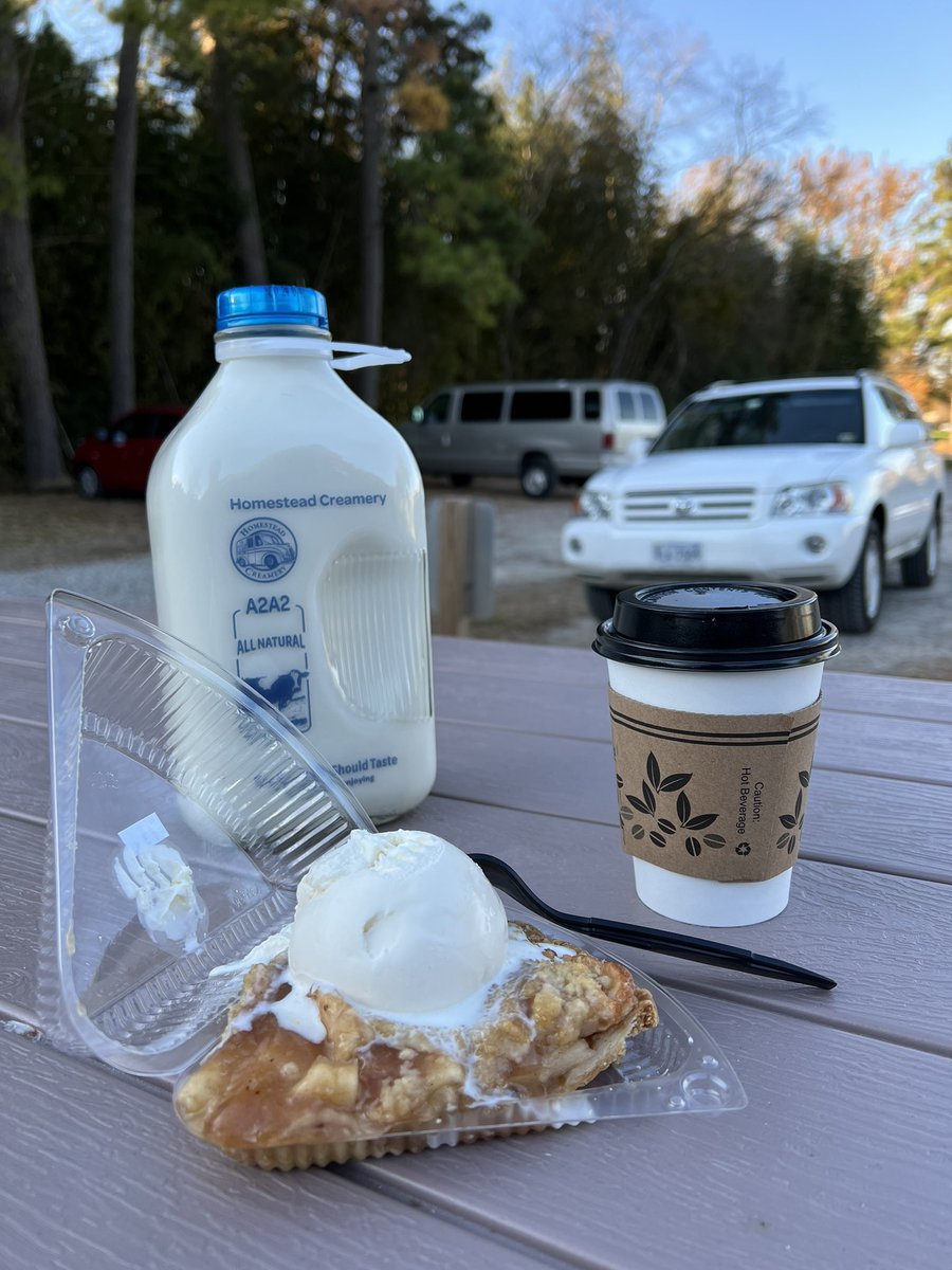 Stopped at Bergey’s Breadbasket on the way home for the essentials. Mr. Bergey is a fan of <a href="/WHRO/">WHRO Public Media</a> so he gave me a scoop of vanilla on the house. #supportwhatyoulove