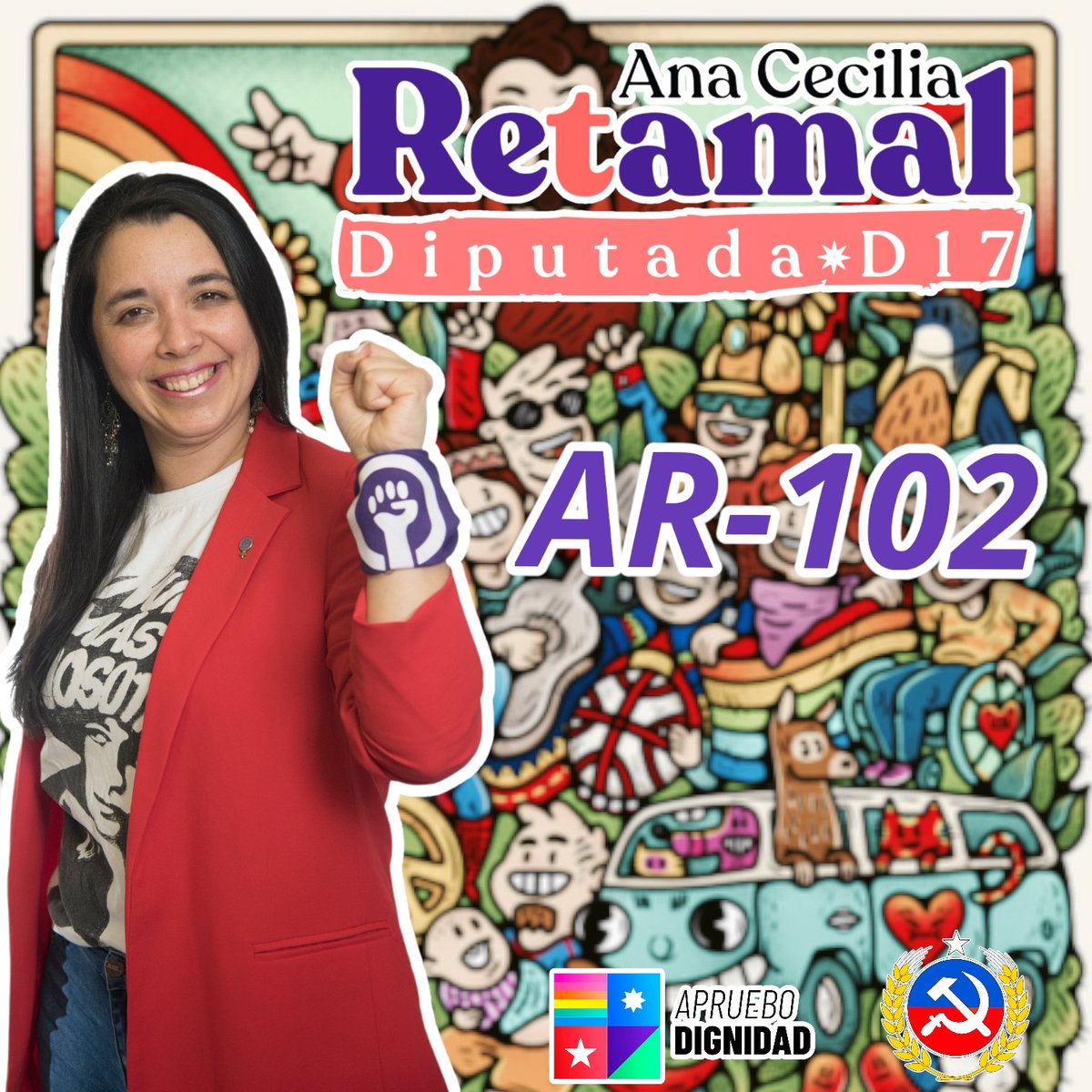 Anacretamal's tweet photo. @p_4ix @richerrerah @danieljadue @Katheri51293732 Yo, candidata a diputada por el distrito 17 https://t.co/m0eRoOew50