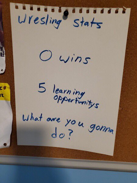 CoachLitterer's tweet photo. I received this last night from one of our @CCA_Wrestle middle school parents. They found this hanging up in their wrestler's room after a "winless" first week of competitions.

The wins will come, but I'd say this kid is already a WINNER‼️ 👏

#PROUDCOACH // #RaiseTheSails https://t.co/pLRYZJK7ak