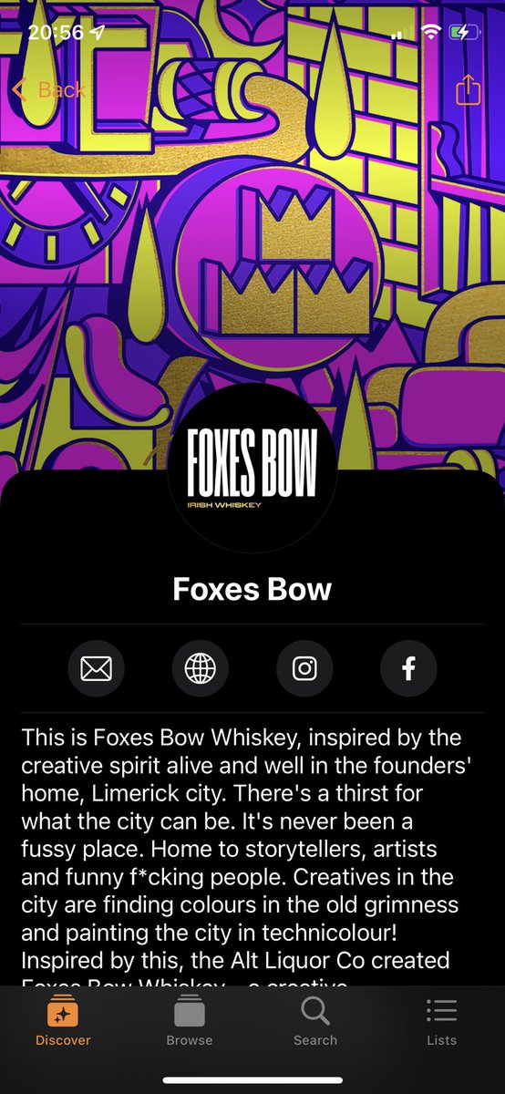 <a href="/irishwhiskeyapp/">Irish Whiskey App</a> #foxesbowwhiskey