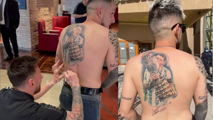 The tattoos devoted to Lionel Messi, from pro players to fans