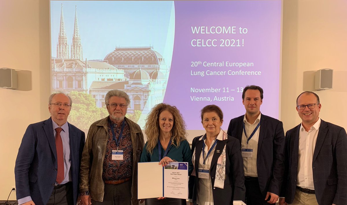 TRACEPIGEN (@tracepigen) on Twitter photo TRACEPIGEN member Milena Cavic received the Best Paper Award at the 20th Central European Lung Cancer Conference organized by the Central European Lung Cancer Association in Vienna, November 11-13, 2021. #PROMIS #tracepigen
<a href="/CavicMilena/">Milena Cavic</a> TRACEPIGEN member Milena Cavic received the Best Paper Award at the 20th Central European Lung Cancer Conference organized by the Central European Lung Cancer Association in Vienna, November 11-13, 2021. #PROMIS #tracepigen
<a href="/CavicMilena/">Milena Cavic</a>
