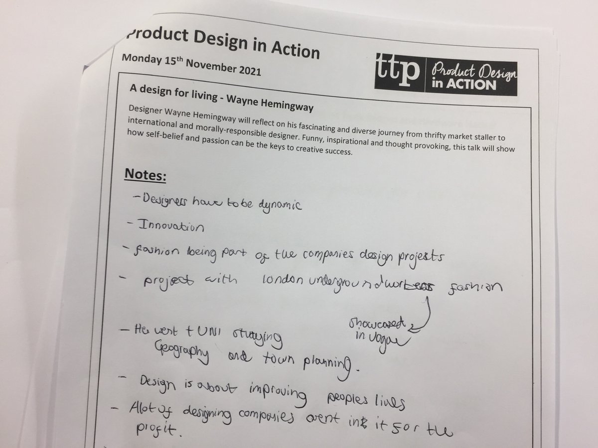 TrinitySchDT's tweet photo. Lots of great learning from the @edu_in_action Product Design in Action workshops for our A-level students yesterday! π
#ProductDesignInAction #ProductDesign #Alevel https://t.co/NzNqYBHjT9