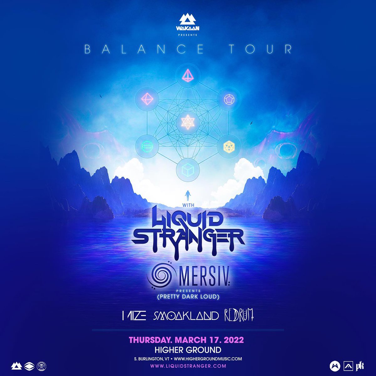 HigherGround's tweet image. JUST ANNOUNCED: liquidstranger ‘s Balance Tour w/ mersivsoundproject / mizebass / smoaklandbeats / redrumthewitch on March 17th! Snag tickets Friday at 10am. 

#justannounced #liquidstranger #mersiv #mize #smoakland #redrum #balancetour #btv #burlingtonvt #vt #vermont #hgvt