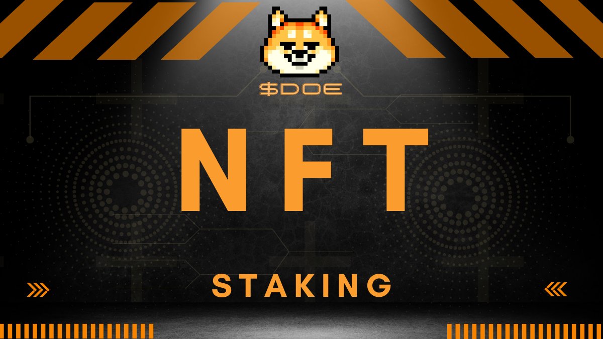 Our team is very happy to share the information with you that NFT Staking is AVAILABLE!

STAKE NFTs &amp; EARN $DOE ! 🚀

dogsofelon.io/staking

#NFTs