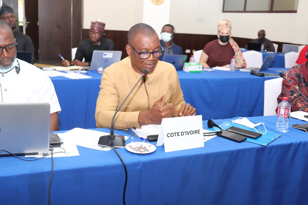 Accra, Ghana Day 2
Colonel Major Djibre Léon,Head of the Small Arms Commission of Côte d'Ivoire🇨🇮 during the Regional experience sharing workshop on small arms control ''It is useful to have measures,initiatives and know the needs of small arms holders to facilitate disarmament''