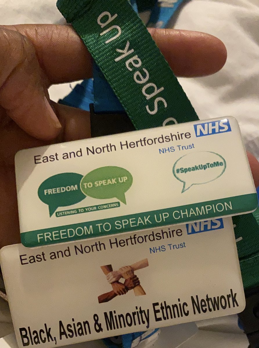 Excited to have finally received my badge &amp; lanyard. Very passionate about speaking up and supporting in building an open and inclusive culture in our organisation #SpeakUpToMe  #antibullyingweek2021  <a href="/enherts/">East and North Hertfordshire Teaching NHS Trust</a> <a href="/NatGuardianFTSU/">National Guardian's Office 💙</a> <a href="/CelinaMfuko/">Hellomynameis Celina 💙</a> <a href="/margaretdevaney/">Margaret Mary Devaney</a> @RachaelCorser