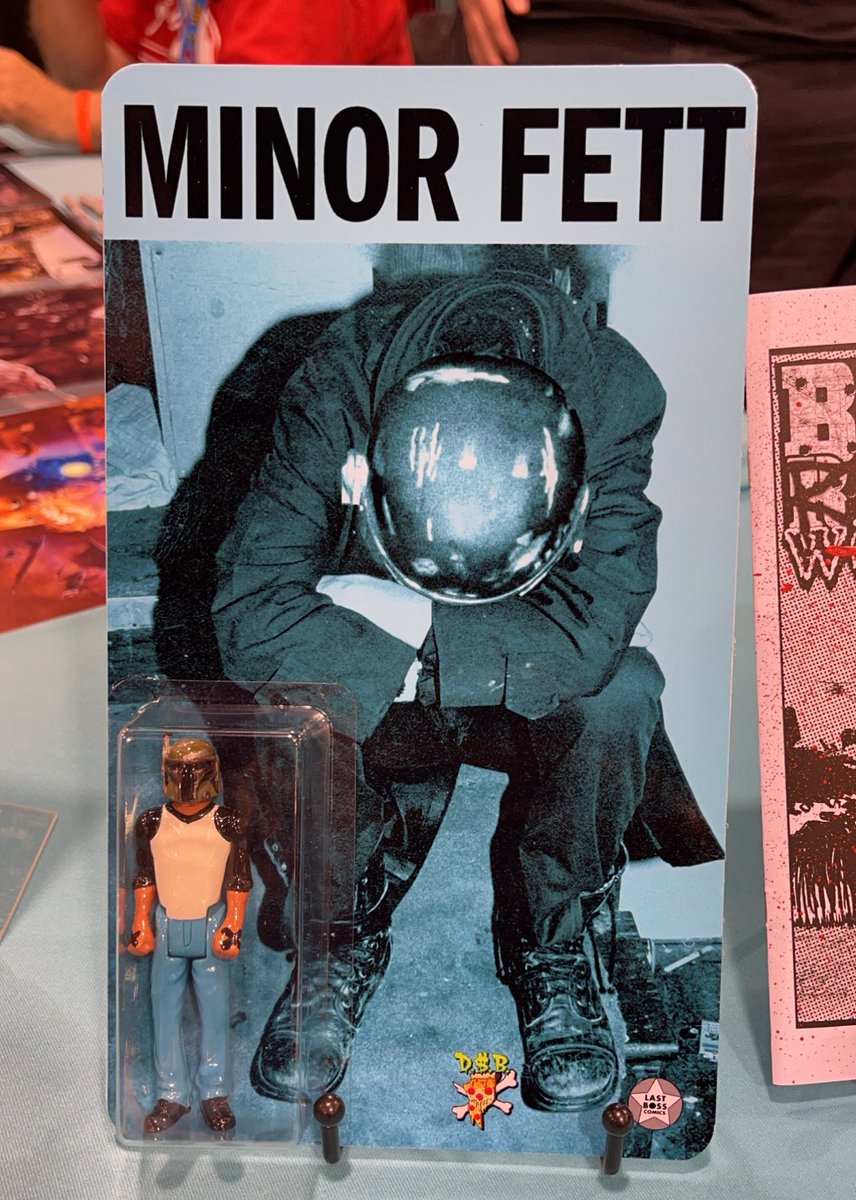 DSBTOYS's tweet photo. Minor Fett!! Edition of 15 Blue covers for @DesignerCon!!  8 left over on my IG!  @dischordrecords I’d be stoked to send one to you!  #bobafett #minorthreat #straightedge #outofstep #toys #resintoys #lowbrowart https://t.co/UleMCgxCxH