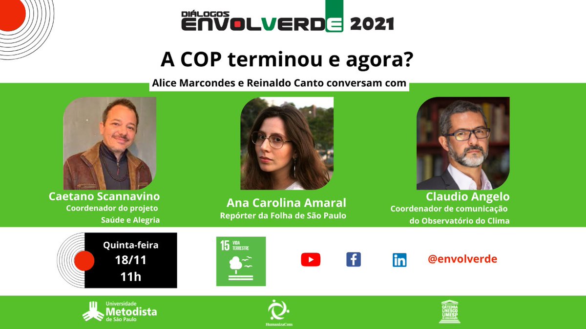 ReinaldoCanto's tweet photo. Após duas semanas de inúmeras reuniões, documentos e muitas manifestações de ambientalistas se encerrou no final de semana passado em Glasgow na Escócia a COP 26. O que poderemos esperar do efetivo e urgente combate às mudanças climáticas? Confira: https://t.co/Ax2cC0u0lT
