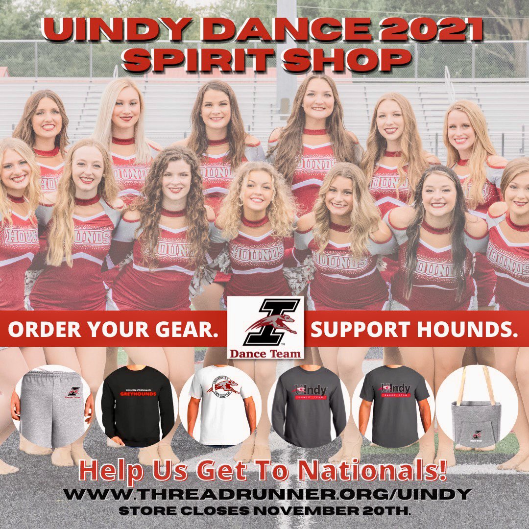 Order your Hound Gear and support @UIndyDance!! Help us get to nationals 🐾

ThreadRunner.org/uindy