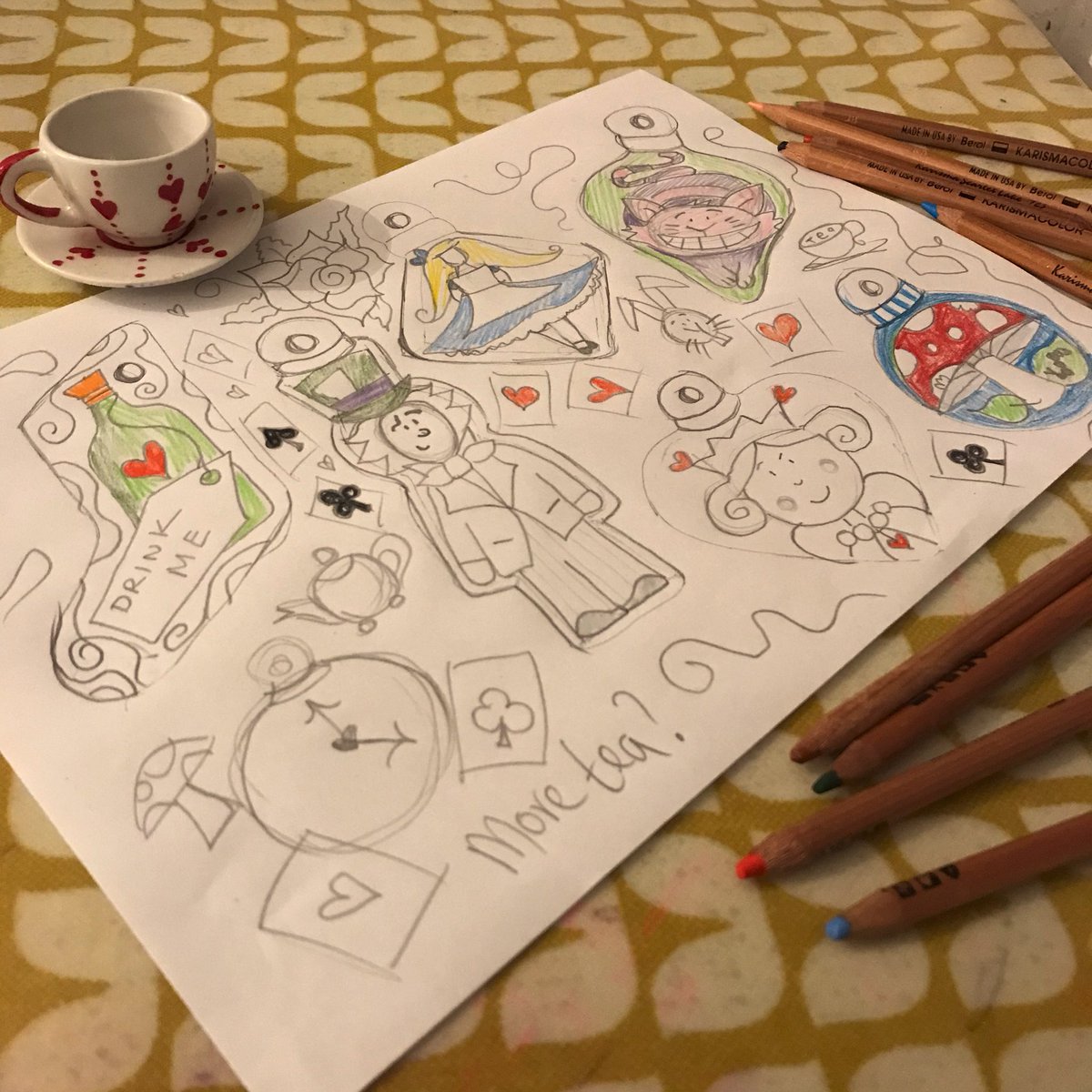 Inspiration, from the smallest things, this evening for our ceramic workshops! ☕️ 🫖 ♥️ ✏️