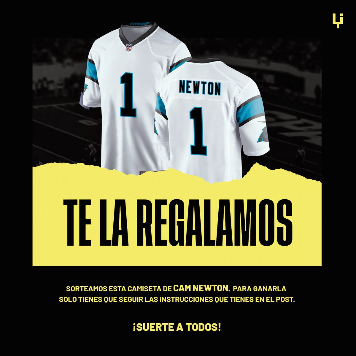 BlitzNFLOficial's tweet photo. 🎁 TE REGALAMOS LA CAMISETA DE CAM NEWTON 🎁

Con la pasta que nos da Youtube vamos a sortear una camiseta al mes. ¿Quieres ganar esta?

1️⃣ RT a este tuit
2️⃣ Sigue a @BlitzNFLOficial 
3️⃣ Suscríbete a nuestro canal de Youtube https://t.co/nUJEU9XHDJ

🍀 Ganador el 30/11. ¡Suerte! https://t.co/S3LS8hTyva