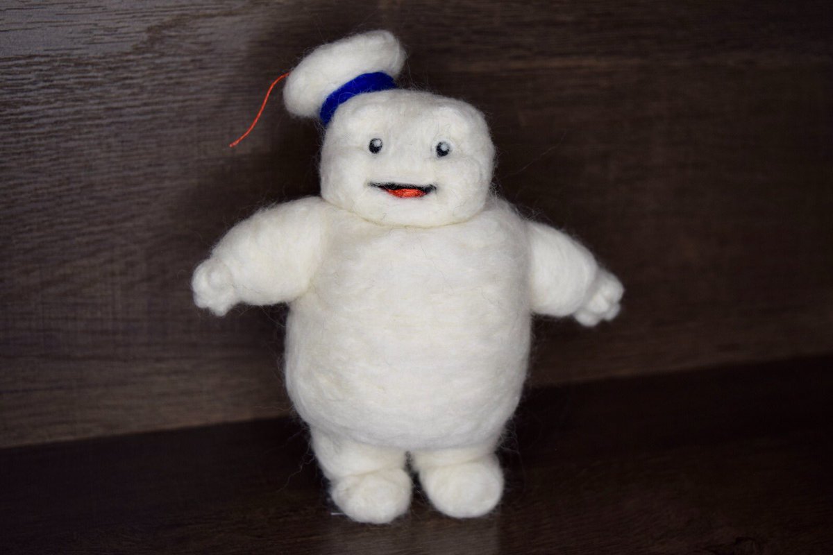 Quick who knows the number for the <a href="/Ghostbusters/">Ghostbusters</a>? I came home from work and this was in my Marshmallows 😱 

#needlefelting #Pufts #Ghostbusters #GhostbustersAfterlife #IaintAfraidOfNoGhost #WoolFelt #Crafttoys #easycrafts