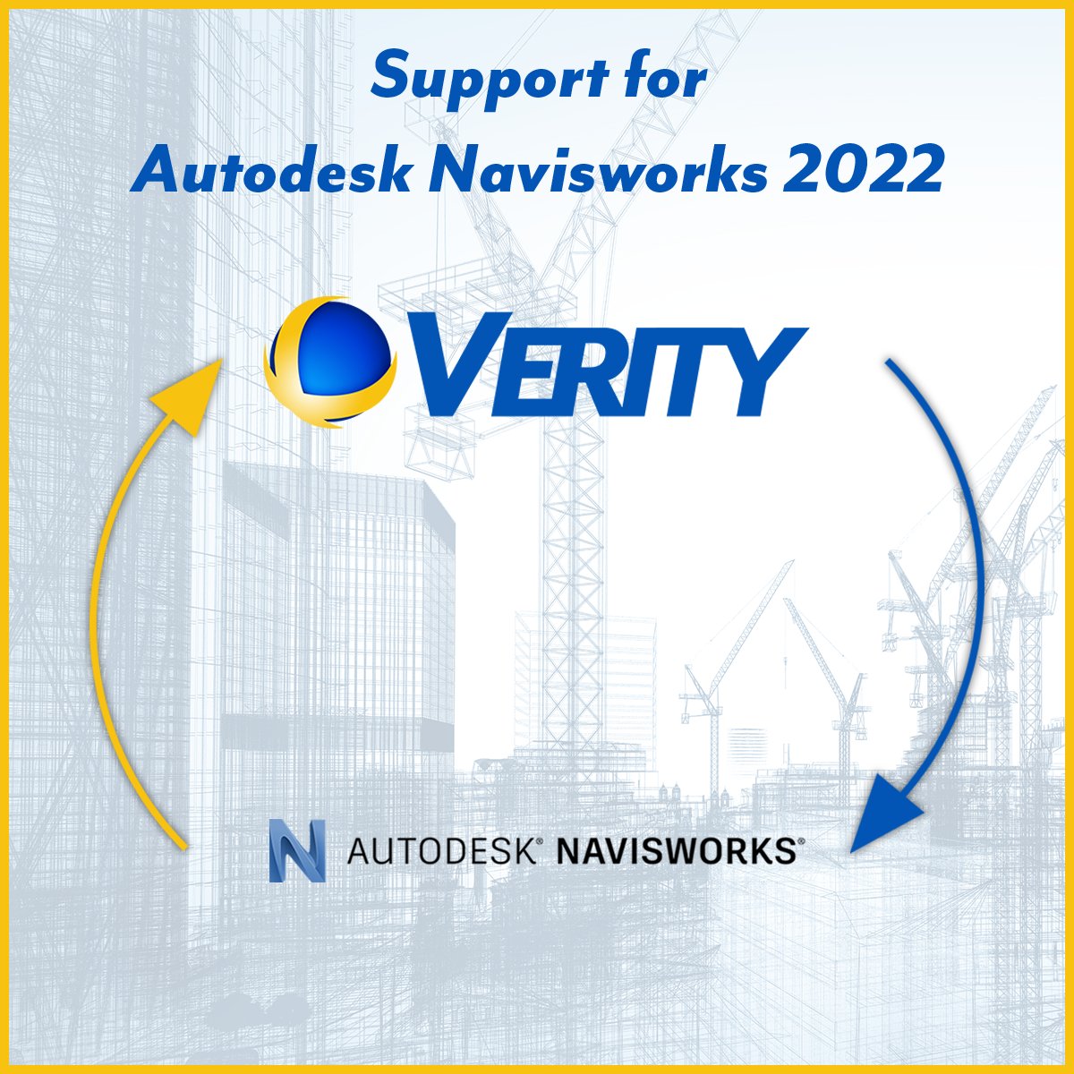 Verity 1.9.2 is here! 👷‍♂️

Our latest update includes:

🏃‍♂️ 87% improvement in analysis time compared to Verity 1.0

✔ Support for Autodesk® Navisworks® 2022

📃 PDF Reports

📈 And more!

Check out what Version 1.9.2 has to offer 👇

bit.ly/3H7TeSz

#ConstructionTech