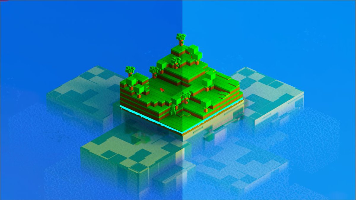 AppyMonkeys's tweet photo. Color correcting Blox 3D World for Steam release #indygame #voxel #steampowered https://t.co/K1MK5ZDgTz