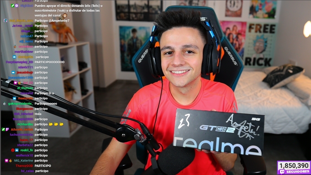 Ampeterby7's tweet photo. 🔥🎁 SORTEO🎁🔥

Voy a regalar junto a @realmeespana su nuevo móvil #realmeGTNeo2, con la caja firmada por mi. Para participar:

✅Seguirme a mi y a @realmeespana
✅Dar RT a este tuit 
✅Comentar con #TodoConNeo y #realmeGTNEO2 

Anunciarán el ganador el 23/11! Suerte a todos 😏 https://t.co/B5Me9zaCEu