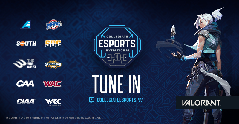 Tune in on Nov. 21st to see who takes the $10,000 in the first #CEI Valorant tournament. #CEI2021 #esports #VALORANT 

📺twitch.tv/collegiateespo…