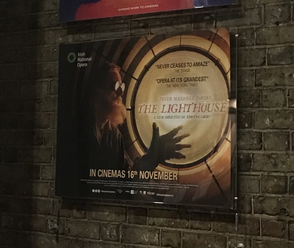 IrishNatOpera's tweet photo. It’s movie time! 🍿
We’re delighted to present our film version of ‘The Lighthouse’ at select cinemas around Ireland this evening. If you’re watching let us know where you are! #INOLighthouse
@WildCardDistrib #ArtsIreland https://t.co/z3URkivJJZ
