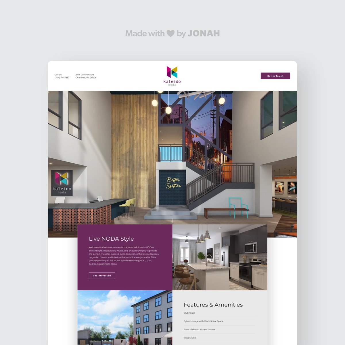Want to see a splash page that really makes a splash? Check out Kaleido in Charlotte, NC. By making the most of Looping Video and a gallery stuffed with great photos, the site makes an outsized impact for a splash page.⁠
⁠
See what a splash can do: kaleidonoda.com