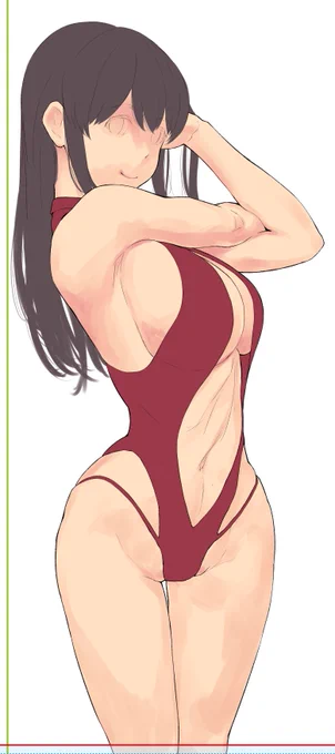 これも描き直し 