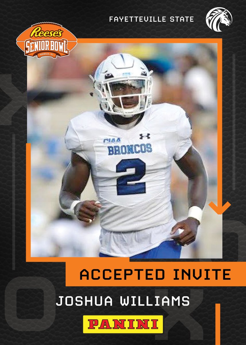 seniorbowl's tweet photo. Welcome DB Joshua Williams (@jwilliofficial) from @FSUBroncos to the @Reeses Senior Bowl! Let’s get to work! 💪💪💪
#TheDraftStartsInMOBILE #BestOfTheBest

@JimNagy_SB @PaniniAmerica #RatedRookie https://t.co/yspWbHtotD