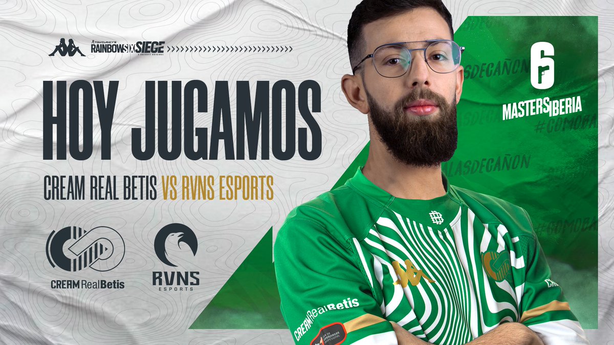 #BTSR6 | Dos horitas para nuestro primer encuentro del día en la #SixMastersIberia de <a href="/Rainbow6ES/">Rainbow Six España</a>. Nos enfrentamos a <a href="/RVNS_ESPORTS/">RVNS ESPORTS</a> a las 21:30 hora española, pero ya podéis ir entrando a disfrutar del mejor R6 nacional en Twitch.tv/Rainbow6es

#UnaPasiónLlamadaBetis