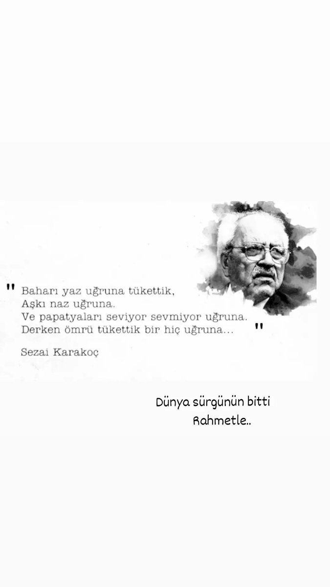 dlksfatma's tweet photo. Sezai Karakoç 
        Rahmetle.. https://t.co/TPJ5f96XQ7