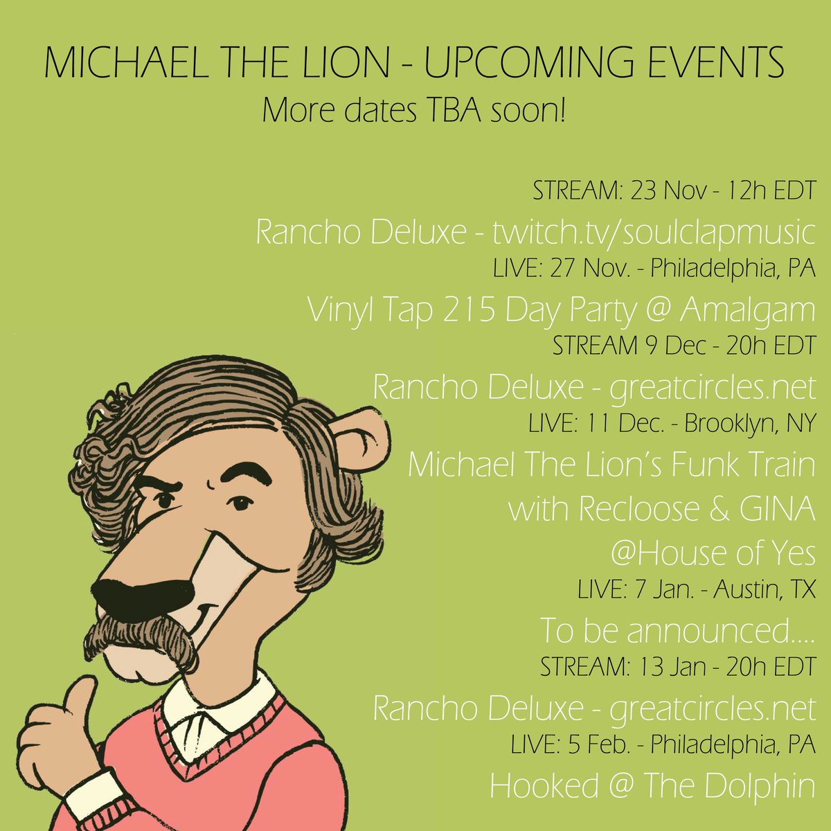 djaptone's tweet photo. New dates to announce in Philly, NYC, Austin including the return of the #FUNKTRAIN at @houseofyesnyc with @WassupGina and @recloose, #Hooked at @DolphinPhilly, #VinylTap at @AmalgamPhilly, plus @greatcircles &amp; @soulclap streaming shows! More TBA - holler 4 book! https://t.co/bJY5yYCnHO