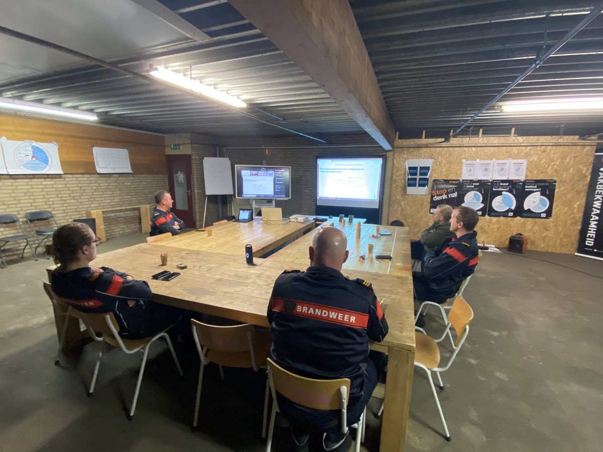 Een mix van fysiek en online. Een TDT voor de instructeurs van de leergang manschap georganiseerd.