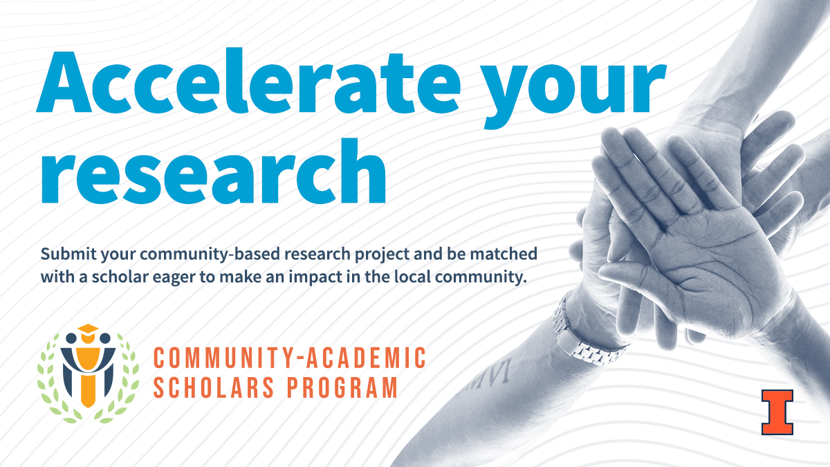 Seeking community-engaged researchers: 
The Community-Academic Scholars Program matches ‍🧑🏿‍🤝‍🧑🏾🏘️🧑🏿‍🤝‍🧑🏼 research collaborations with an undergrad RA who receives training, support and a $4K stipend during the 10-week summer program. Learn more &amp; apply by Jan. 6: buff.ly/3FnQJdm