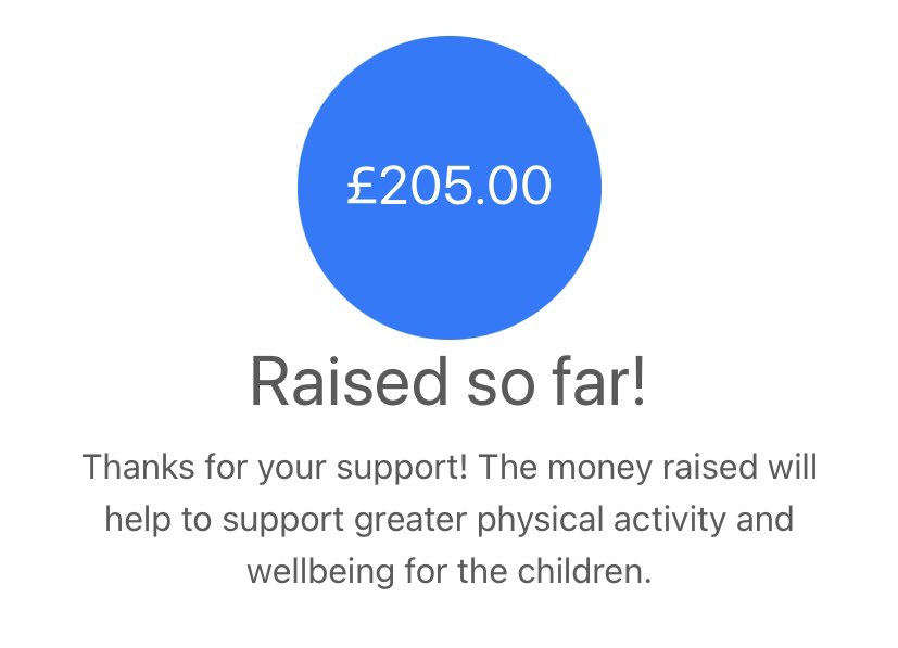 Lawn_Primary's tweet photo. Wow, well done #TeamLawn🌳!! 24 hours and £205 raised for our Olympian visit! 

⭐️ You’re all awesome! ⭐️ https://t.co/ieQ40dbfzX