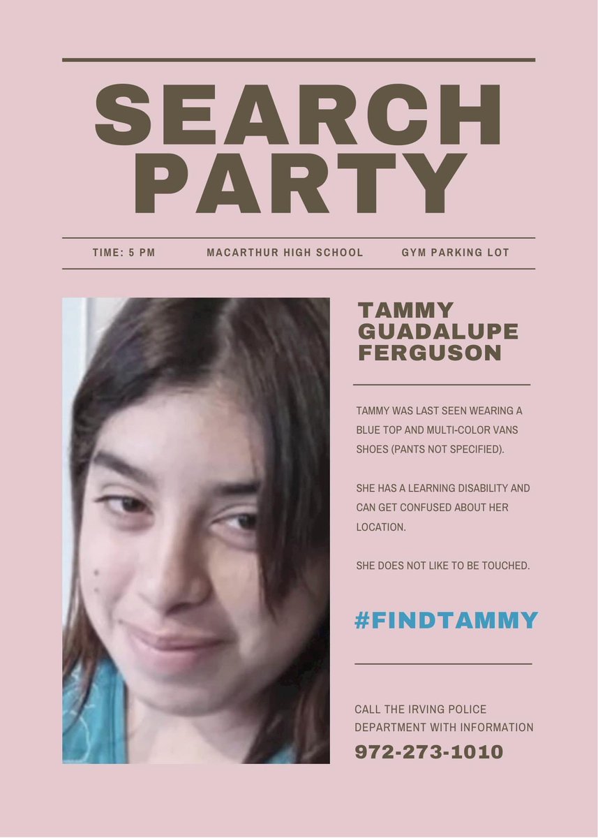 TheCoachAlonzo's tweet photo. MAC ALERT:🚨🚨 IF ANYONE IS AVAILABLE THIS EVENING TO HELP WITH THE SEARCH PARTY, PLEASE HELP. INFO BELOW AND THE MORE WILL BE GRATEFUL. LET'S DO OUR PART TO BRING HER HOME. 🚨🚨 PLEASE RT @MacArthurStuCo @MacArthurCards @MacArthurTX @macarthurbball https://t.co/B94JsFn0Fx