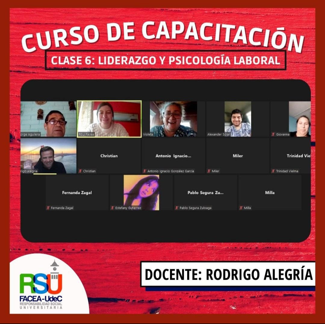 Fotos del curso para emprendedores 2021
Clase 4: Registros  contables 
Clase 5: Documentos  tributarios 
Clase 6: Liderazgo y psicología laboral.
#RSUfacea #pymes #Capacitación