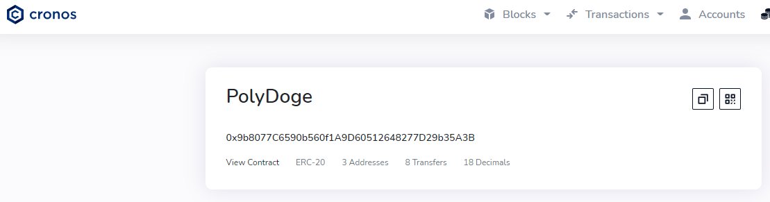 pat_mcpat's tweet photo. It's official.
#PolyDoge is on #Cronos $CRO https://t.co/RgnfijXnFx