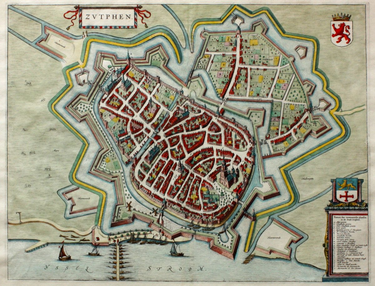 erfgoedzutphen's tweet photo. Erfgoed van de week: ZVTPHEN, 1649
Ook zonder de naam op de plaat herken je direct Zutphen op deze kaart. Het is een ingekleurde kopergravure van Joan Blaeu. Hij behoort tot de collectie van Arie de Zeeuw, die hij naliet aan de @MuseaZutphen. https://t.co/7XYfm9GlHj

#evdw https://t.co/bfdjXby2zH
